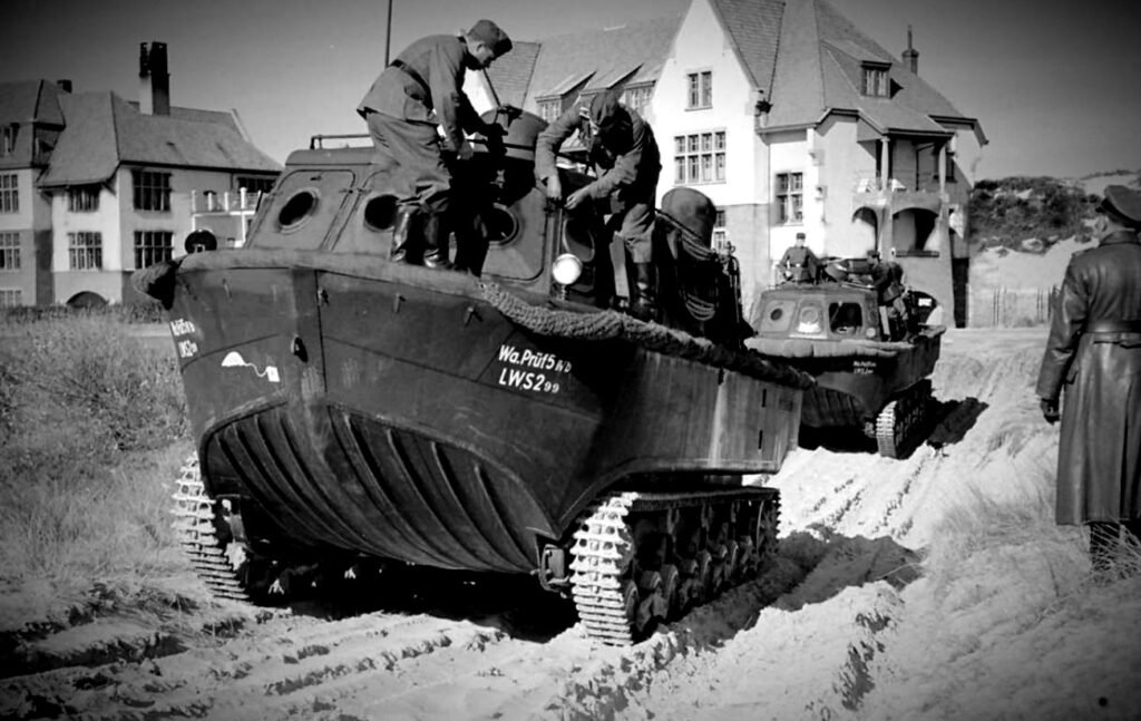 Landwasserschlepper Niemiecki amfibijny ciągnik z 2 wojny swiatowej